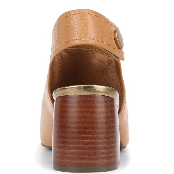 Vionic Tan Peep Toe Block Heel Sandals size 9W - Picture 7 of 9